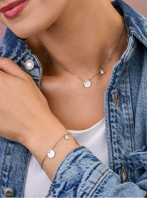 Naszyjnik Mama, kolor srebrny S300325S00