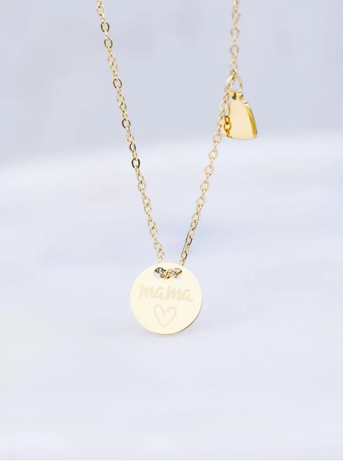 Naszyjnik Mama, kolor złoty S300325Z00