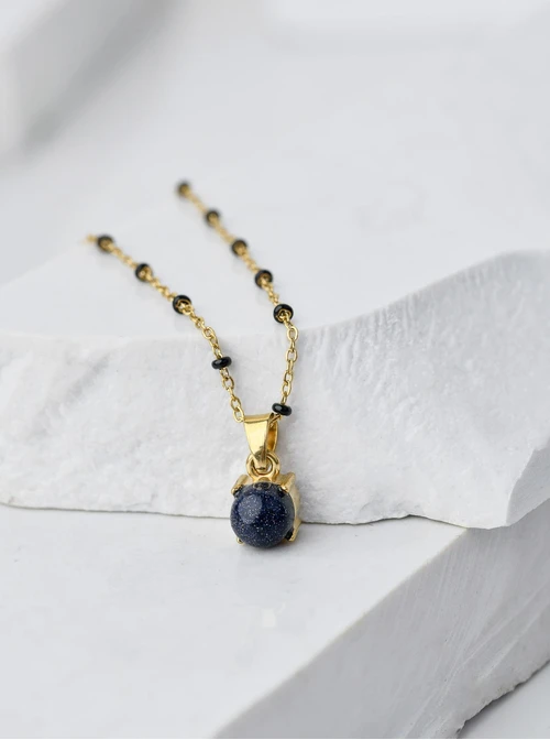 Naszyjnik Noc Kairu, złoty S303518Z00