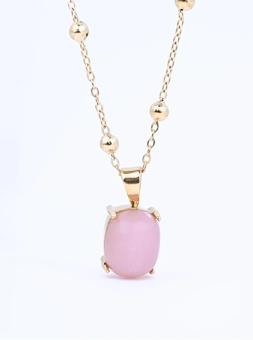 Naszyjnik Opal Pudrowy, złoty S303529Z00