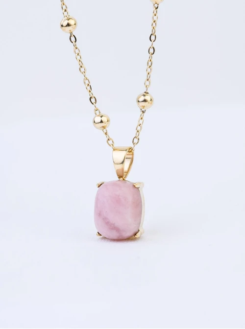 Naszyjnik Opal Pudrowy, złoty S303529Z00
