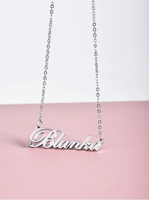 Naszyjnik imię Blanka, kolor srebrny S3V70530-68S