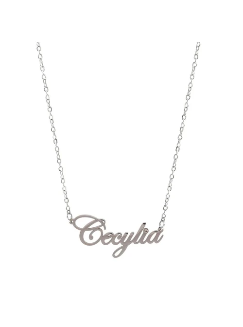 Naszyjnik imię Cecylia, srebrny S3V70530-49S
