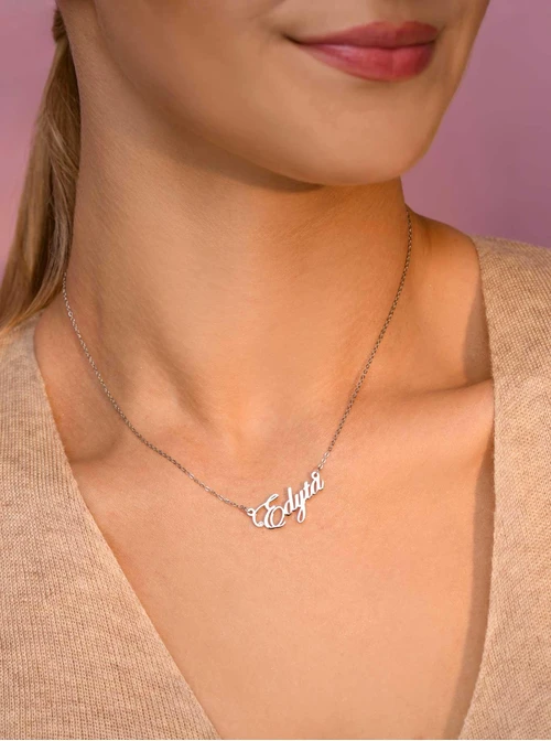 Naszyjnik imię Edyta, kolor srebrny S3V70530-35S