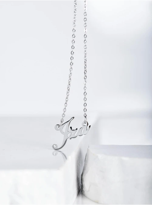 Naszyjnik imię Iza, kolor srebrny S3V70530-55S