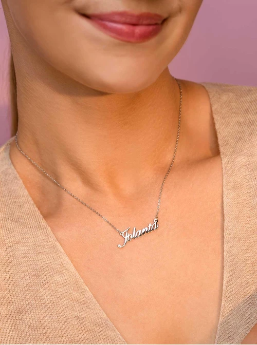 Naszyjnik imię Jolanta, kolor srebrny S3V70530-44S