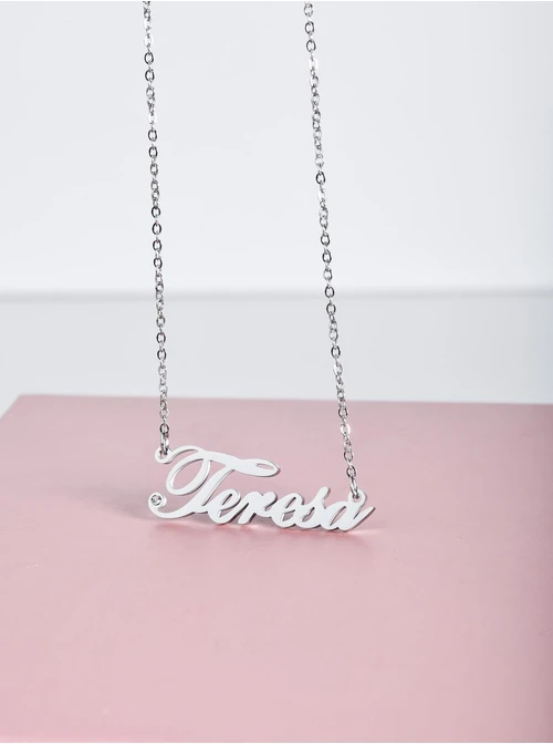 Naszyjnik imię Teresa, kolor srebrny S3V70530-58S