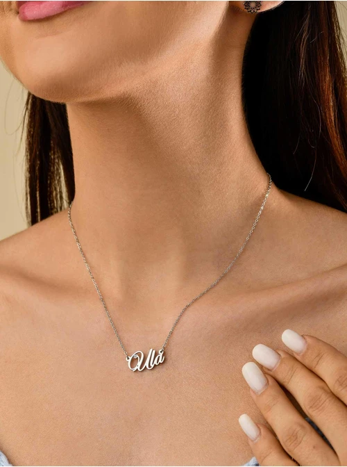 Naszyjnik imię Ula, kolor srebrny S3V70530-45S