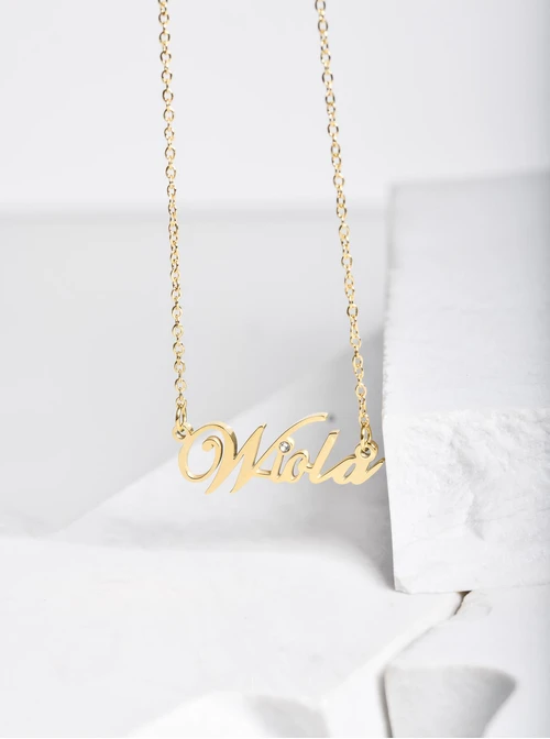 Naszyjnik imię Wiola, kolor złoty S3V70530-71