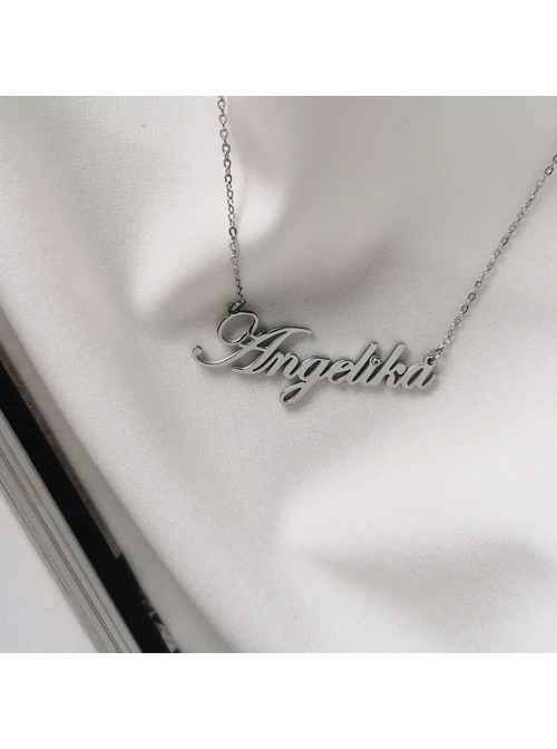 Naszyjnik imię, Angelika, srebrny S3V70530-67S
