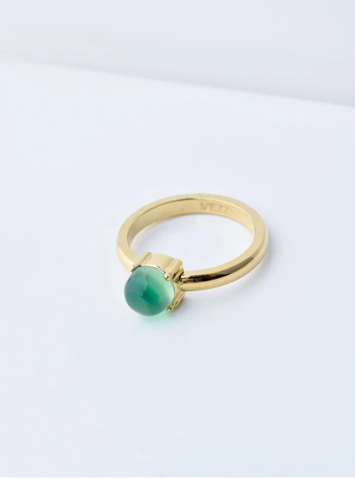 Pierścionek Zielony Agat, S400775Z00