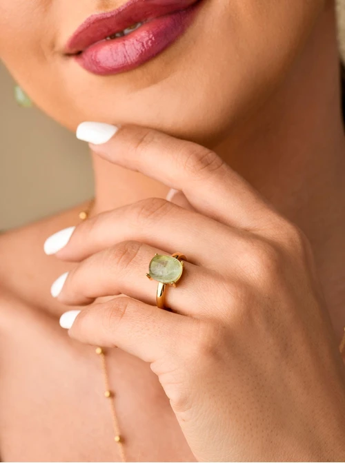 Pierścionek Zielony Fluoryt S400792Z00