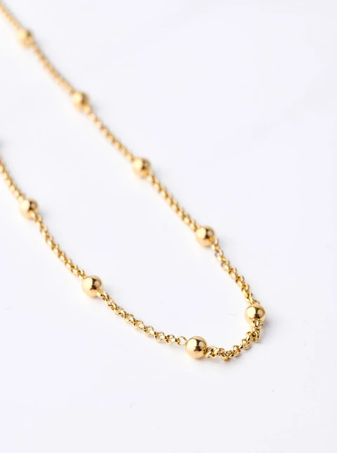 [Zestaw] Bransoletka kulki, kolor złoty S100143Z00