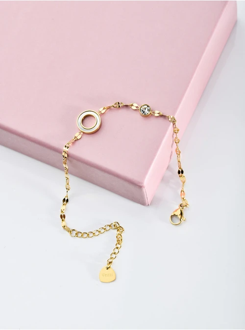 [Zestaw] Naszyjnik kółeczko, kolor złoty S300354Z02