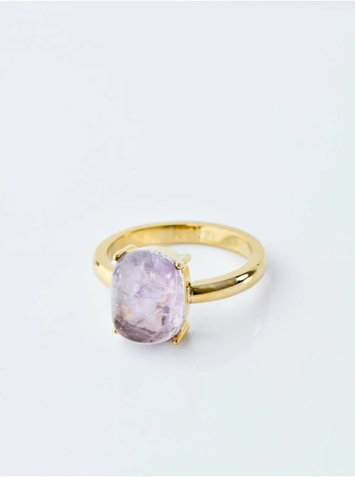 [Zestaw] Naszyjnik Ametyst Lawendowy, złoty S303525Z00