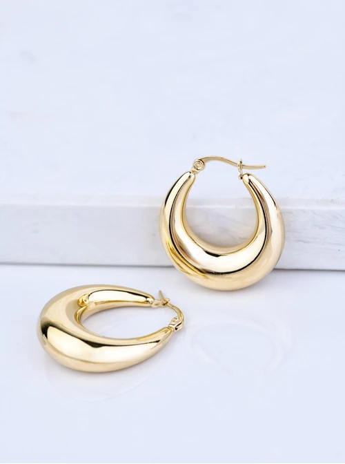 Kolczyki księżyce, złoty (2,7 cm) S202089Z00