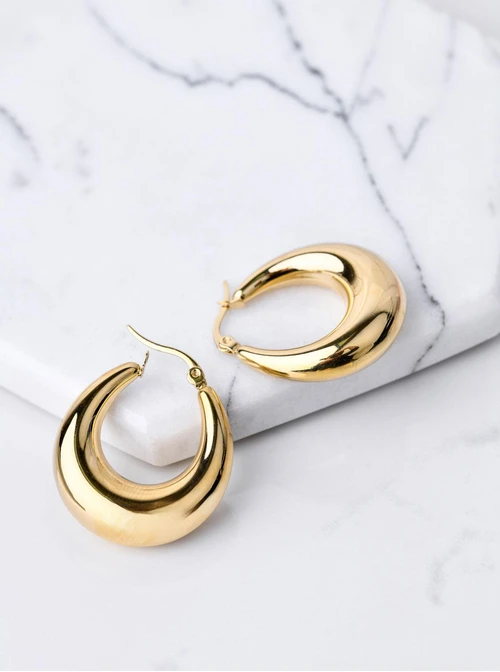 Kolczyki księżyce, złoty (2,7 cm) S202089Z00