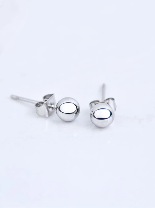 Kolczyki kuleczki, kolor srebrny S2V70889-S2