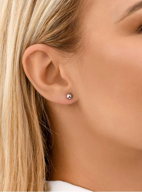 Kolczyki kuleczki, kolor srebrny S2V70889-S2