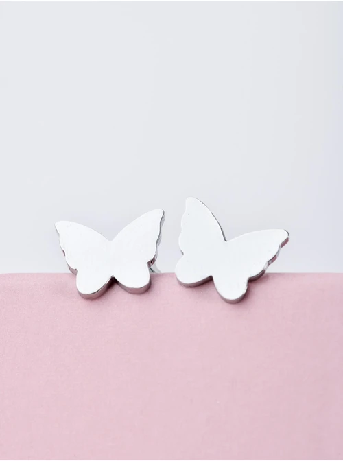 Kolczyki motylki, srebrny S203949S00