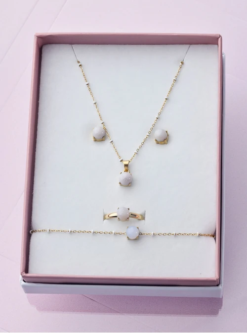 [Zestaw] Naszyjnik Opal, złoty S303517Z00