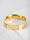 Obrączka do pary serce, unisex, kolor złoty, S404189Z00