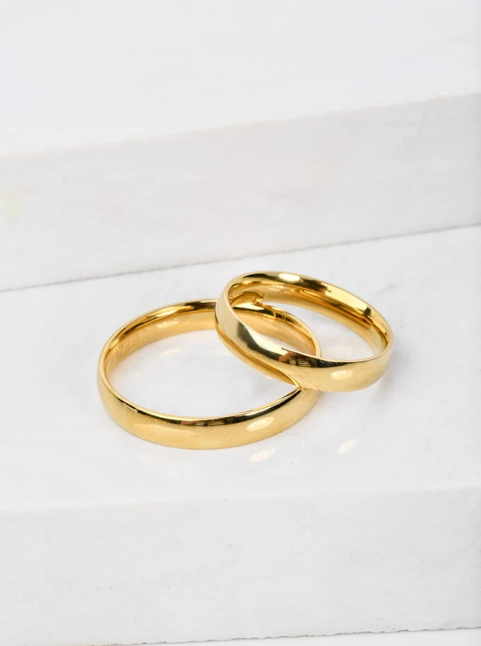 Obrączka gładka, kolor złoty S404182Z00