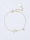 Bransoletka znak zodiaku Strzelec, stal pozłacana S103871Z00