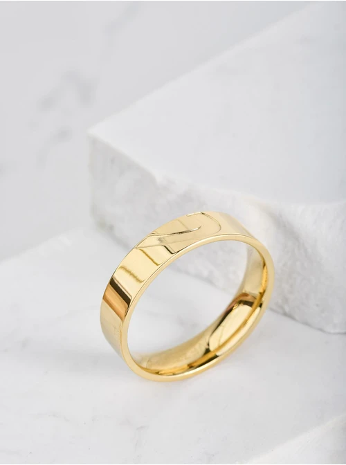 Obrączka do pary serce, unisex, kolor złoty, S404189Z00