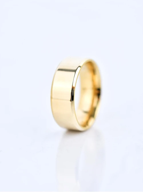 Obrączka gładka, unisex, złoty S404187Z00