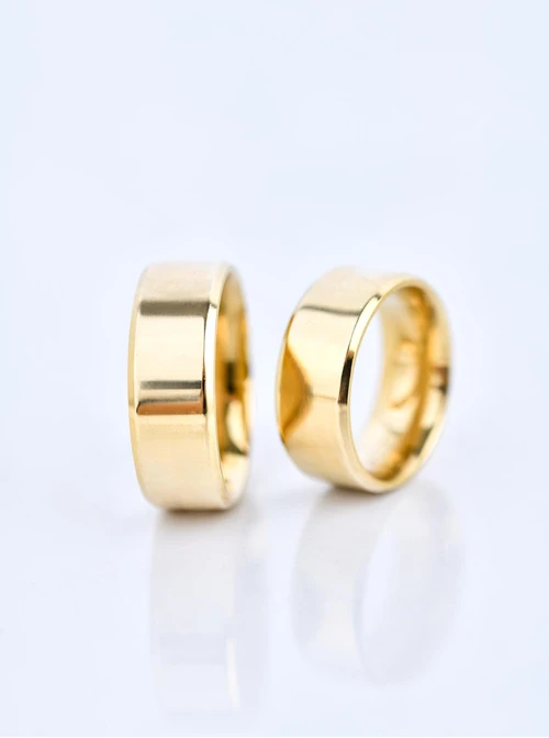 Obrączka gładka, unisex, złoty S404187Z00