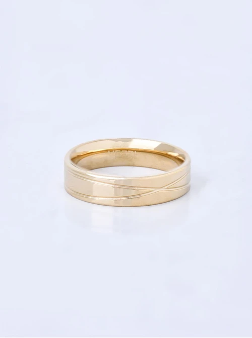 Obrączka unisex, kolor złoty S404183Z00