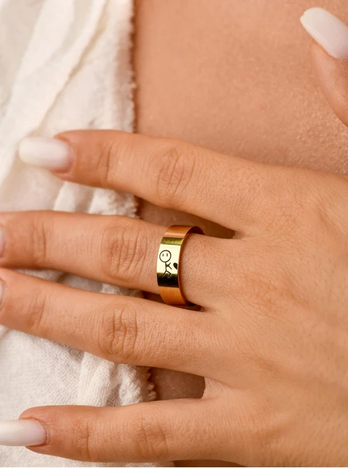 [Zestaw] Obrączka męska, do pary, złoty S404178Z00