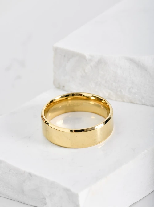 [Zestaw] Obrączka gładka, kolor złoty S404160Z00