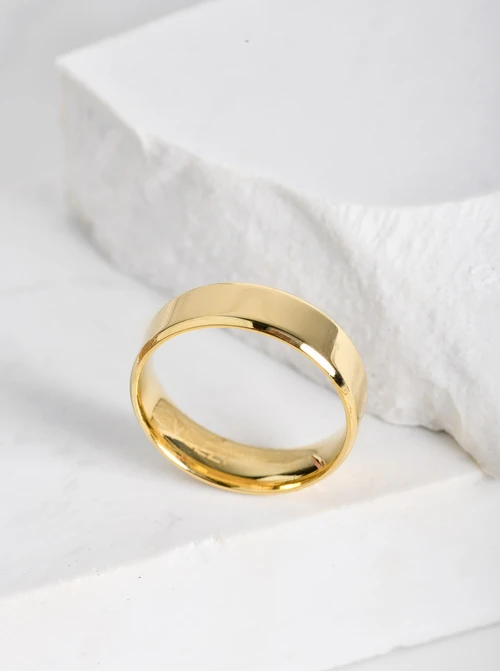 [Zestaw] Obrączka gładka, kolor złoty S404160Z00