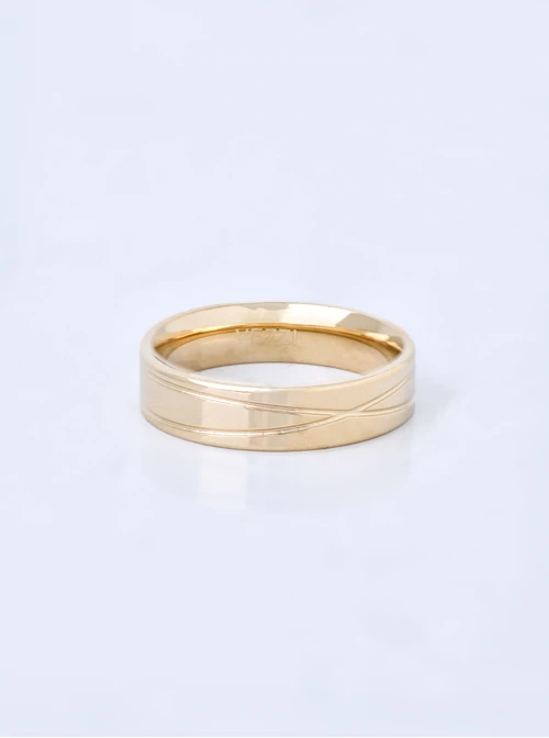 Obrączka unisex, kolor złoty S404183Z00
