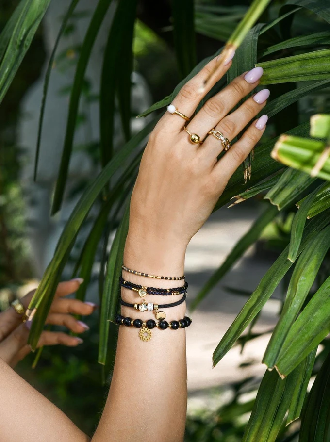 Bransoletka Noc Kairu, kuleczki, złoty S104483Z00