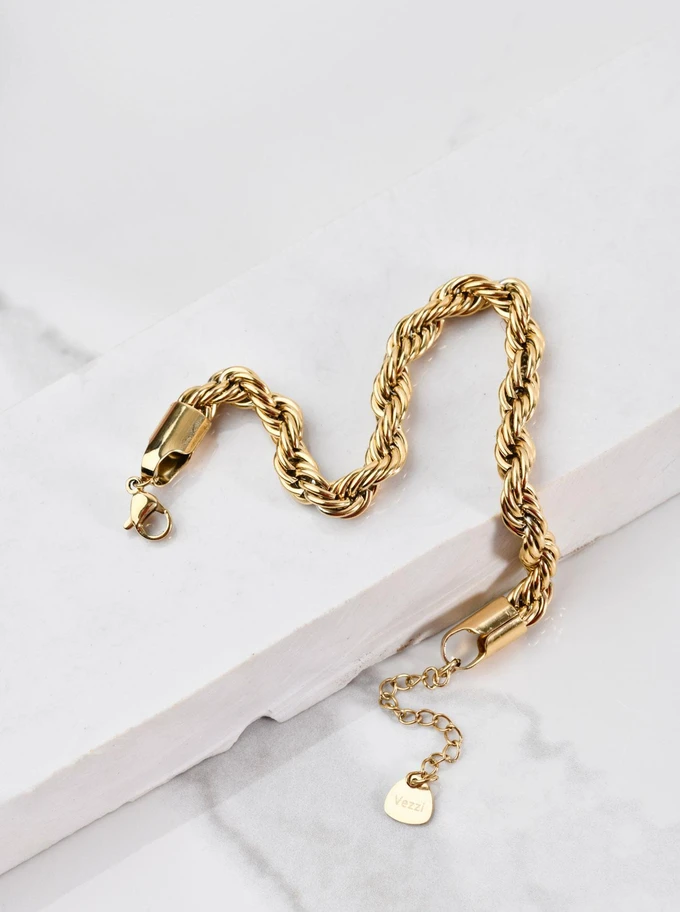 Bransoletka splot Corda, (0,6 cm), złoty S104668Z00