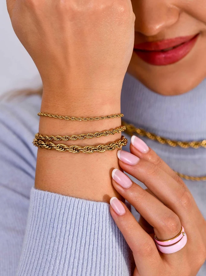 Bransoletka splot Corda, (0,6 cm), złoty S104668Z00