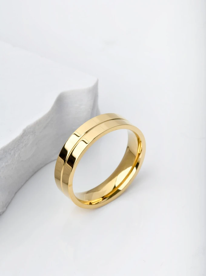 Obrączka unisex, kolor złoty S404186Z00