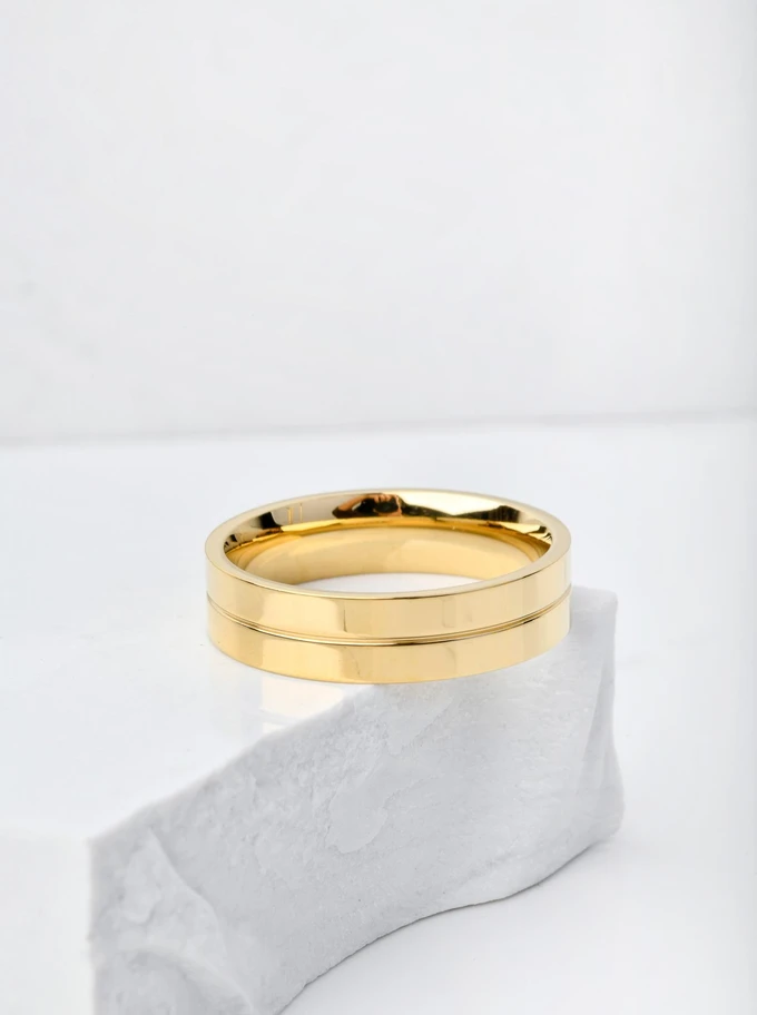 Obrączka unisex, kolor złoty S404186Z00