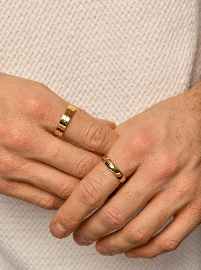 Obrączka unisex, kolor złoty S404186Z00