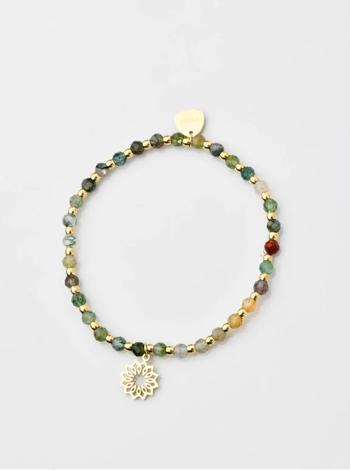 Bransoletka Rozeta Vezzi, Agat Indyjski, złoty S104516Z00