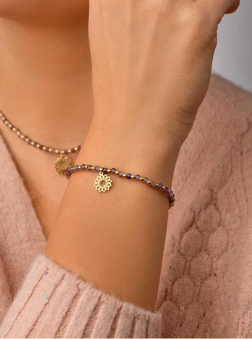 Bransoletka Rozeta Vezzi, Ametyst, złoty S104514Z00