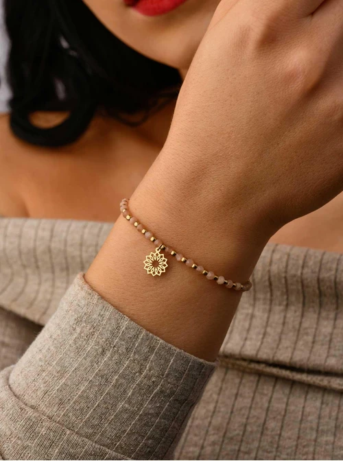 Bransoletka Rozeta Vezzi, Kamień Słońca, złoty S104526Z00