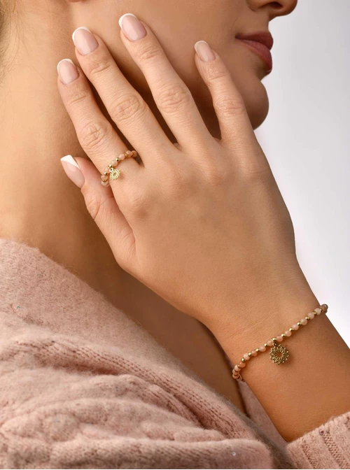 Bransoletka Rozeta Vezzi, Kamień Słońca, złoty S104526Z00