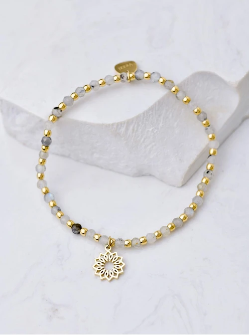 Bransoletka Rozeta Vezzi, Labradoryt Szary, złoty S104511Z00