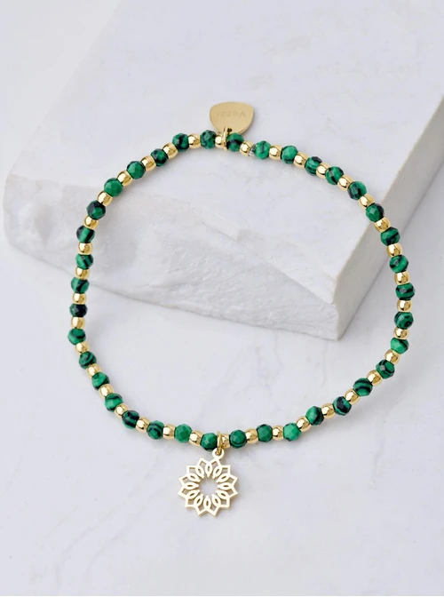 Bransoletka, Rozeta Vezzi, Malachit, złoty, zielony S104520Z00
