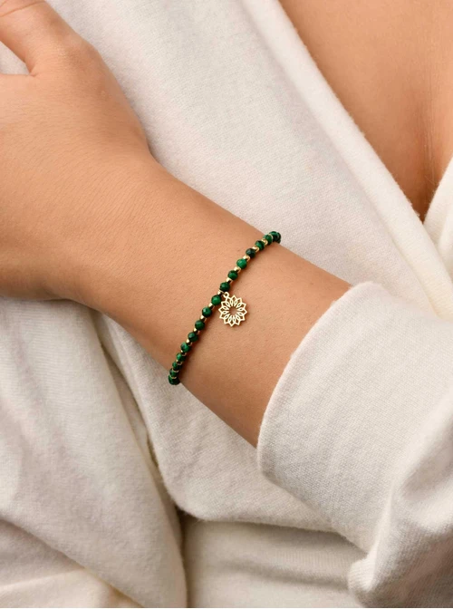 Bransoletka, Rozeta Vezzi, Malachit, złoty, zielony S104520Z00