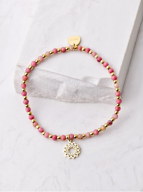 Bransoletka Rozeta Vezzi, Rodochrozyt, złoty S104521Z00